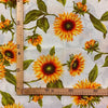 Tessuto Arredo 70% Cotone 30% Poliestere H.280 cm Fantasia Girasoli