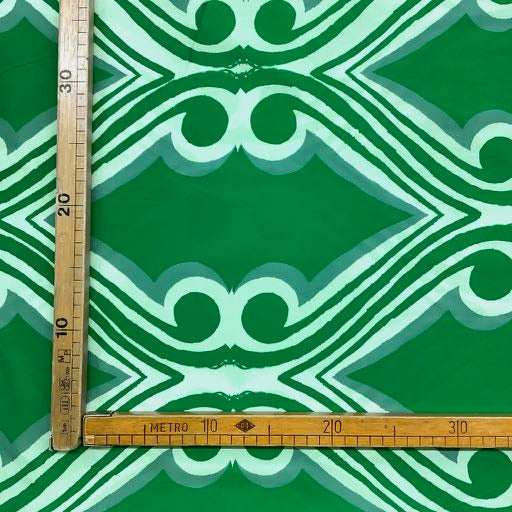 Popeline di Cotone Elasticizzato H.140cm Fantasia Etnica/ Geometrica