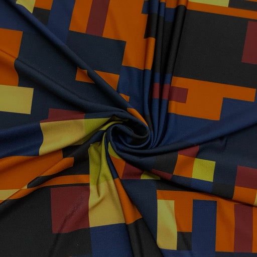 Maglina/ Jersey Poliestere H.140cm Fantasia Geometrica