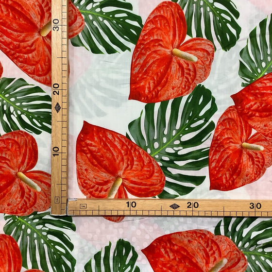 Jacquard Misto Cotone Seta H.140cm Fantasia Floreale