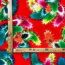  Tessuto Carnevale H.150 Pois Piume Multicolore