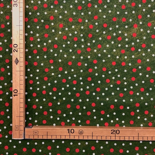 Panno Lenci H.150 cm Fantasia Natale Pois