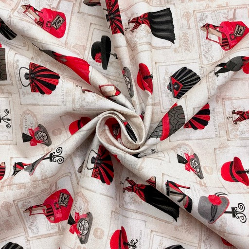 Tela 100% Cotone H.115 Patchwork Fantasia Moda Cucito