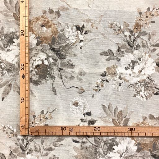Tessuto Arredo 70% Cotone 30% Poliestere H.280 cm Fantasia Floreale